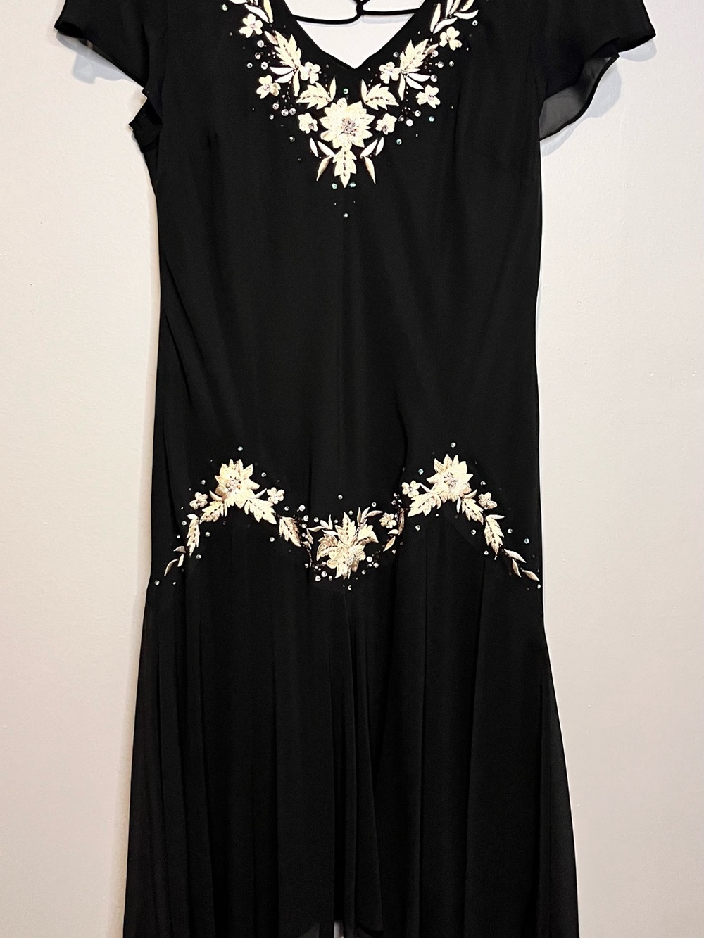S.L. Fashions Women’s Vintage SZ 10P Beaded Fairy Whimsigoth Evening Dress NWT